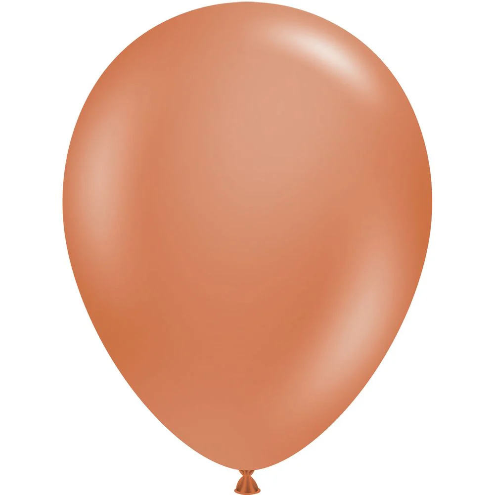 Tuftex 11" Burnt Orange Pastel Latex Balloons (100ct)