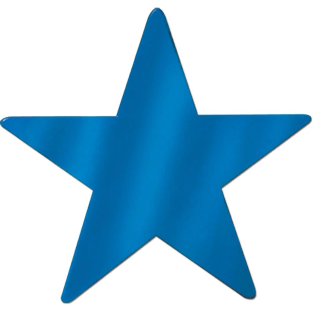 15" Blue Foil Star Cutout