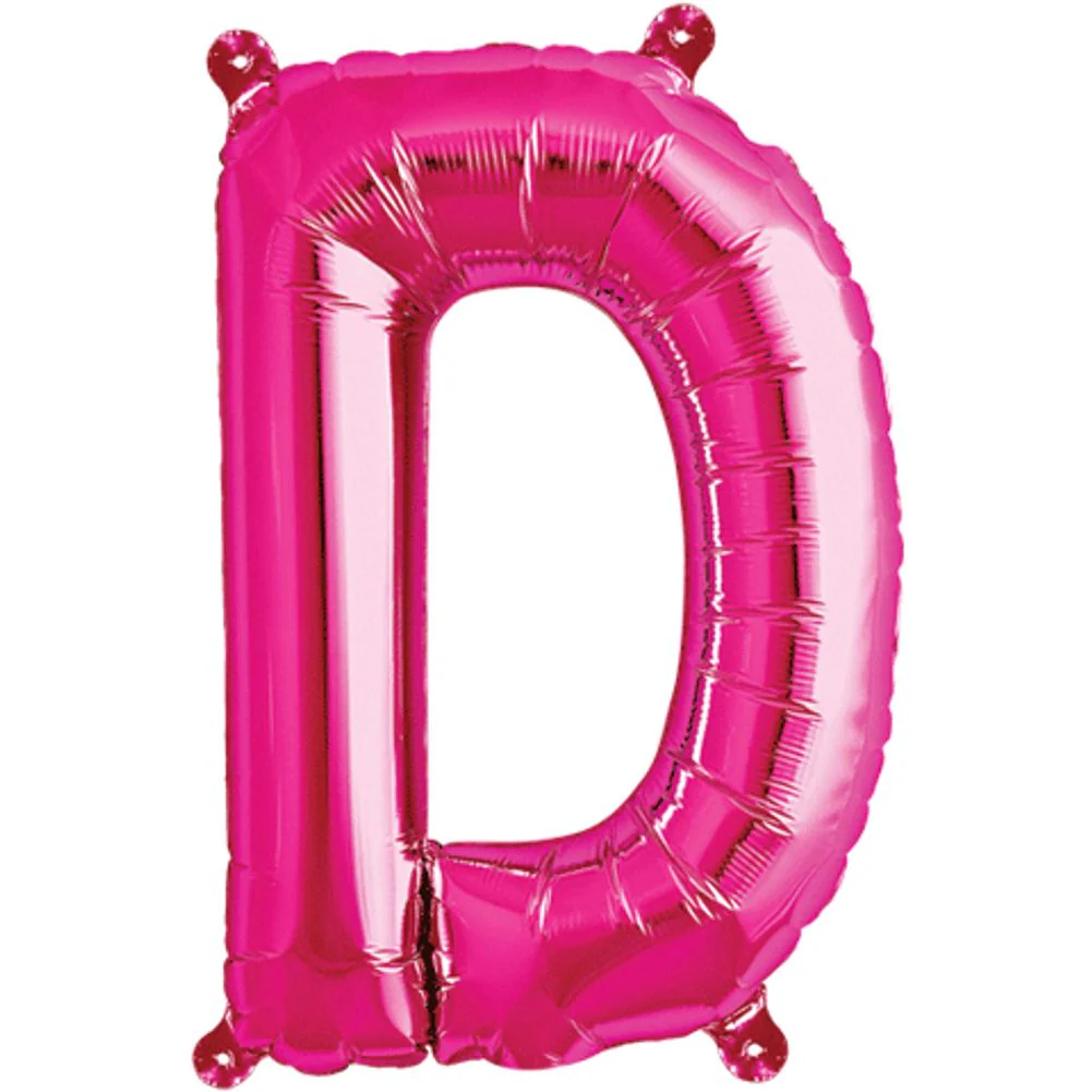 16" D Magenta Foil Balloon