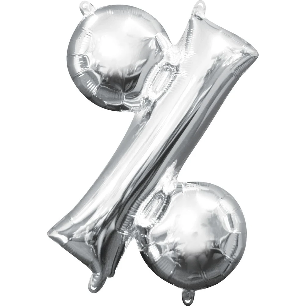 16" SYMBOL % SILVER