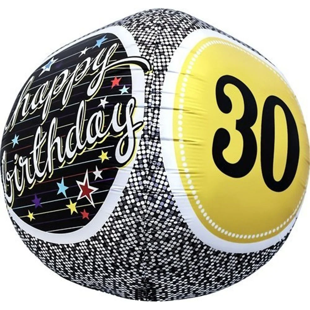 17" 30th Birthday Milestone Sphere Balloon