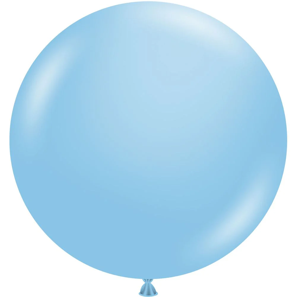 Tuftex 17" Baby Blue Pastel Latex Balloons (50ct)