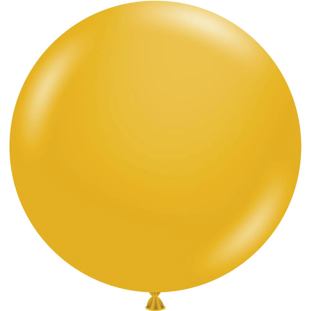 Tuftex 17" Mustard Pastel Latex Balloons (50ct)