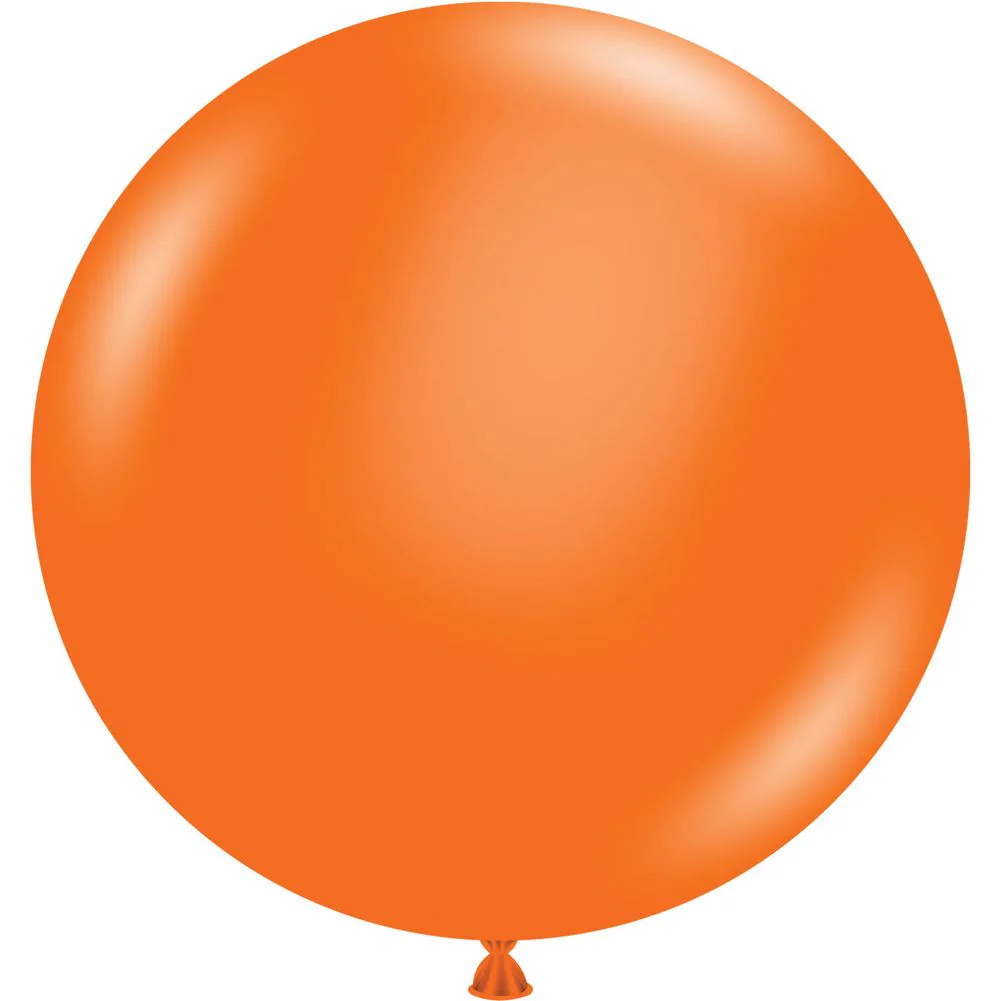 Tuftex 17" Orange Standard Latex Balloons (50ct)
