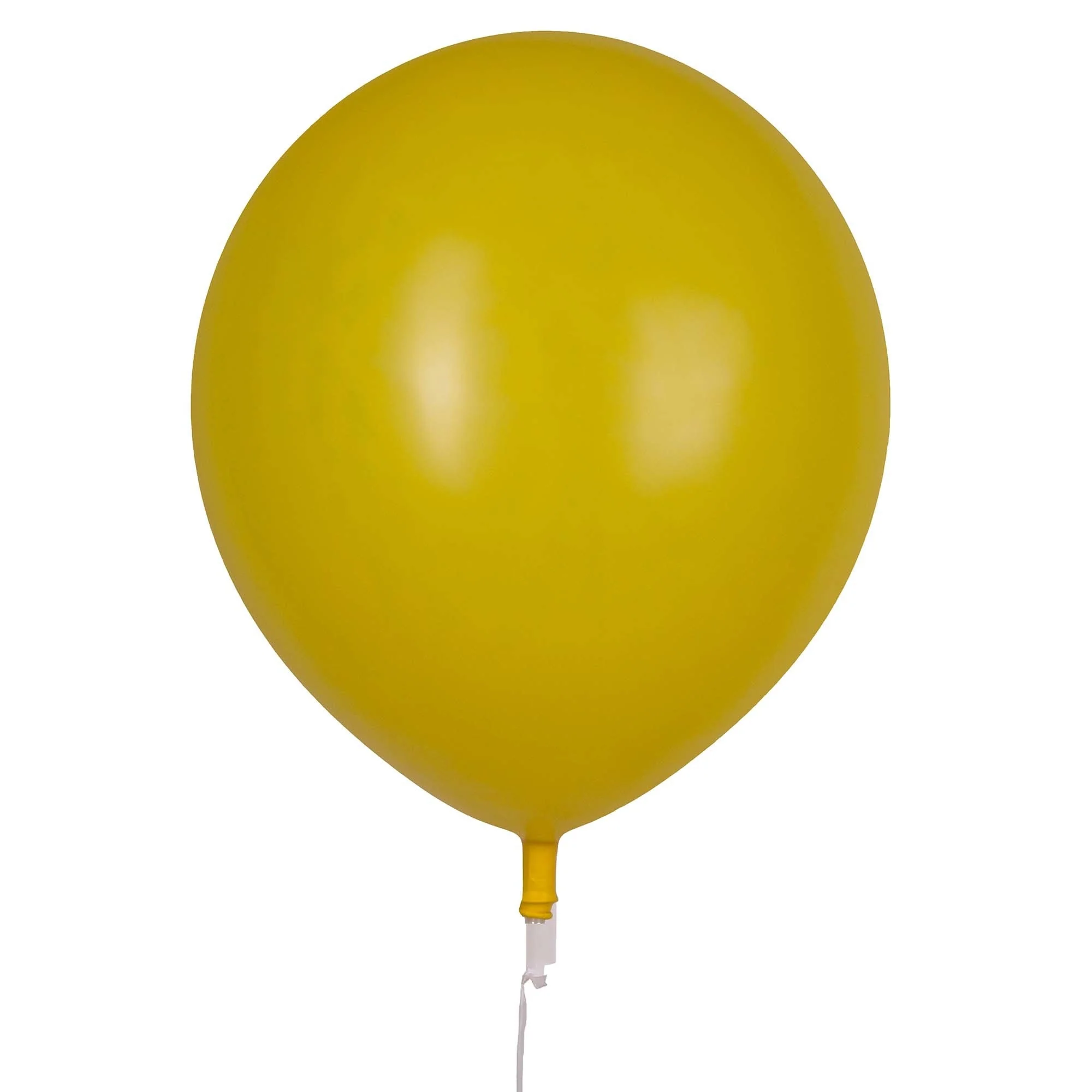 17" Valve and Ribbon Crystal Yellow Balloons (72ct)