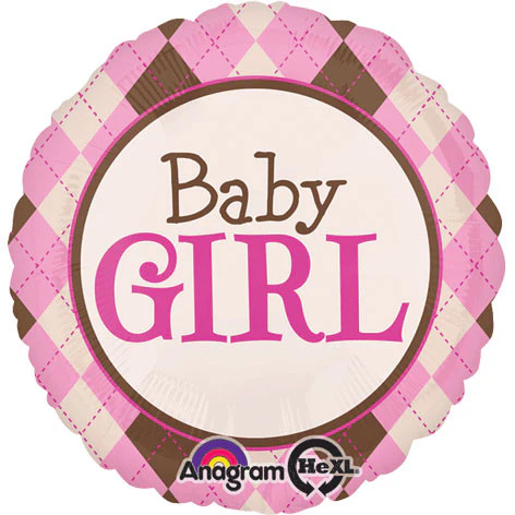 18" Argyle Baby Girl Hx