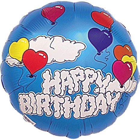 18" Birthday Clouds Advantage