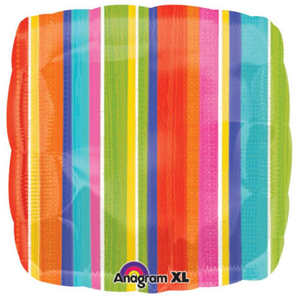 Del Sol Stripes 18" Foil Balloon (1ct)