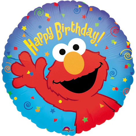 18" Elmo Birthday Flat