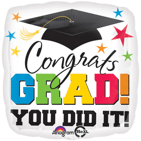 18" Grad You Did It HX