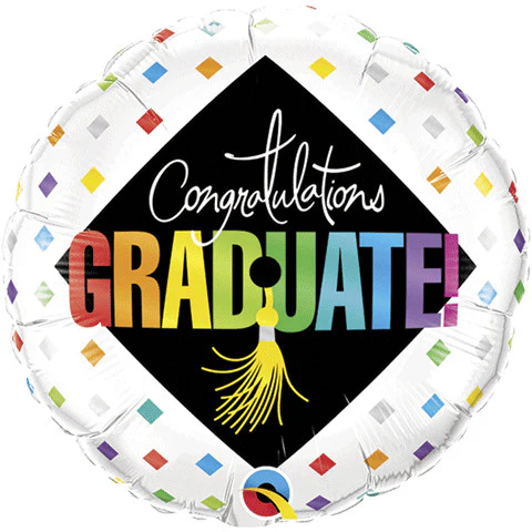 18" GRADUATE CAP & DIAMONDS