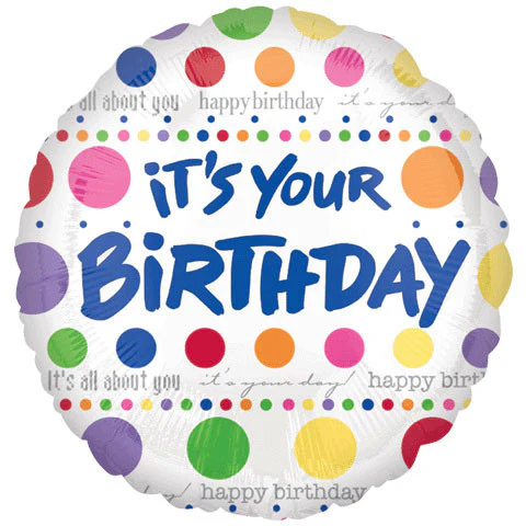 18" It's Your Birthday Foil Balloon