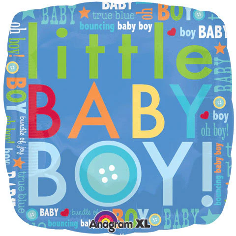18" Little Baby Boy Letters