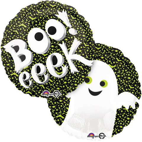18" Neon Night Ghost Foil Balloon