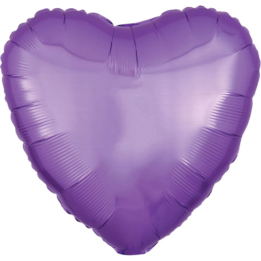 18" Pearl Lavender Heart Foil Balloon (1ct)