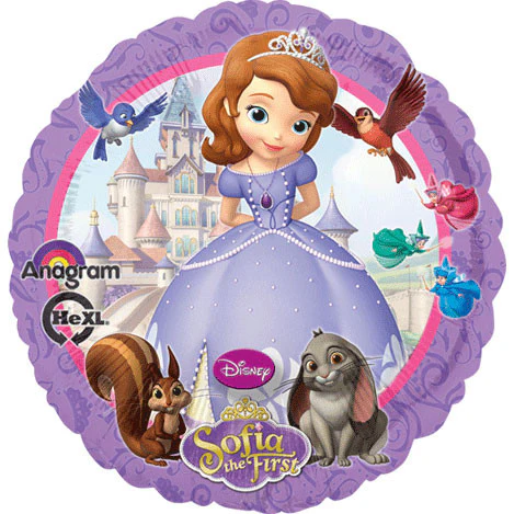18" Sofia the First Foil Balloon