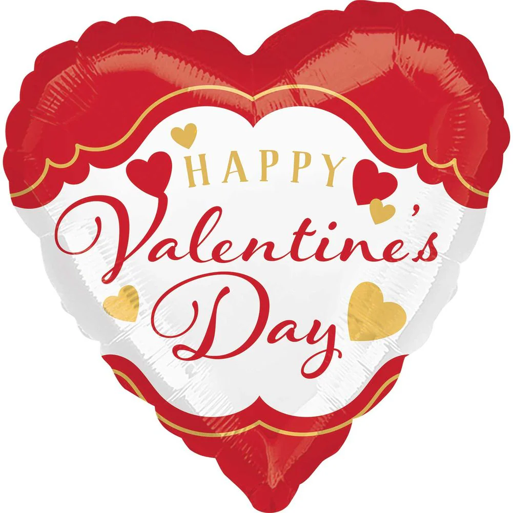 18" Valentine Fancy Curves Vlp Foil Balloon (1ct)