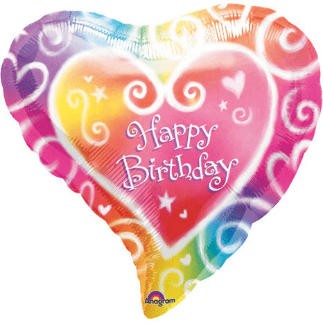 18" Watercolor Birthday Anagram