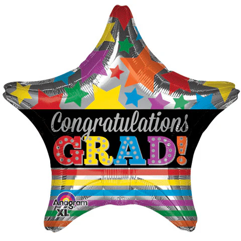 19" CONGRATULATIONS GRAD STARS & STRIPES