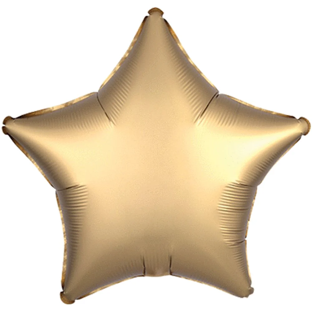 19" GOLD SATEEN STAR SATIN LUXE