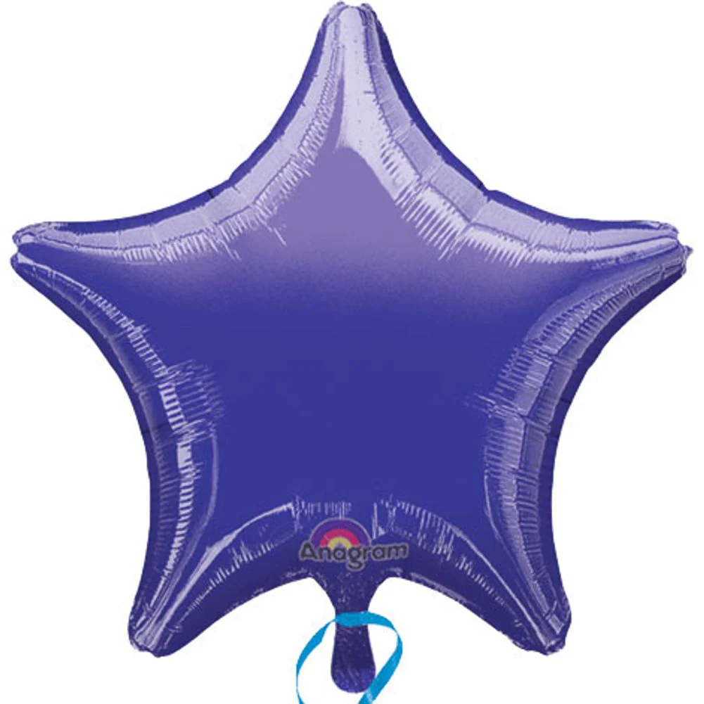 19" Metallic Purple Star Shape Balloon (1 ct)