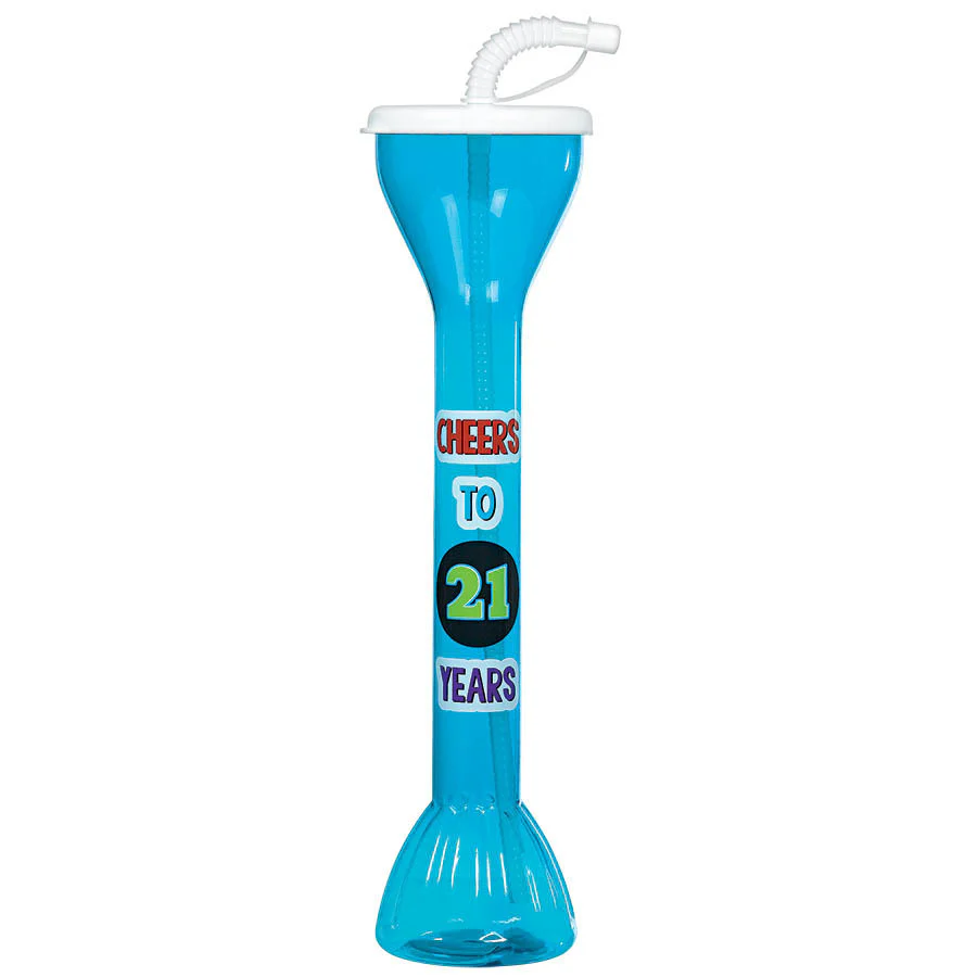 21st Brilliant Birthday Yard Glass