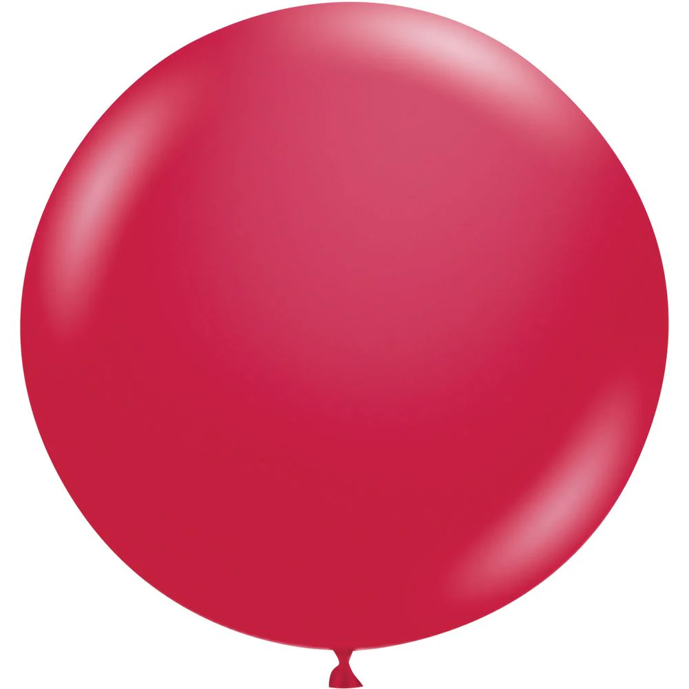 Tuftex 24" Metallic Starfire Red Latex Balloons (25ct)