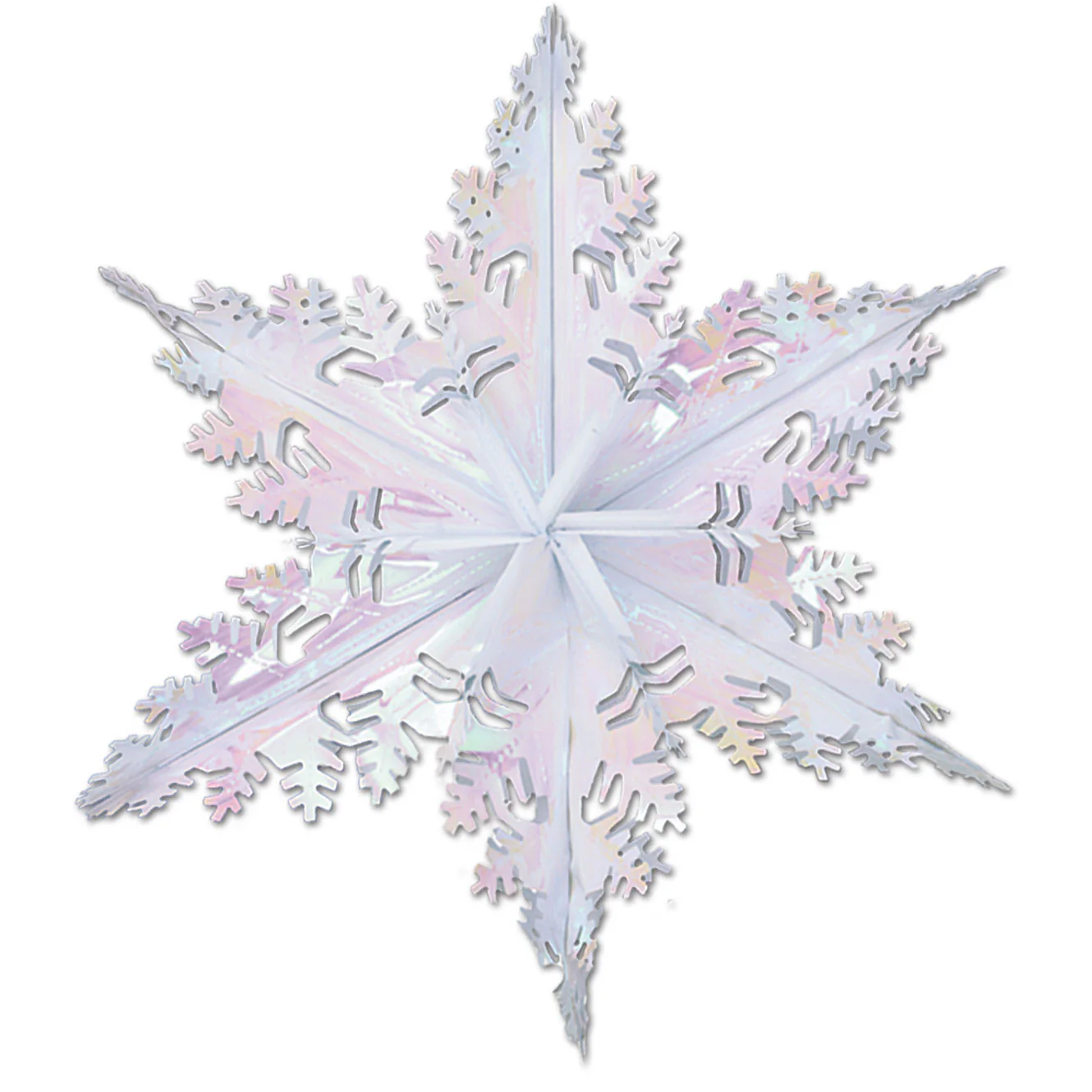 24" Metallic Winter Snowflake