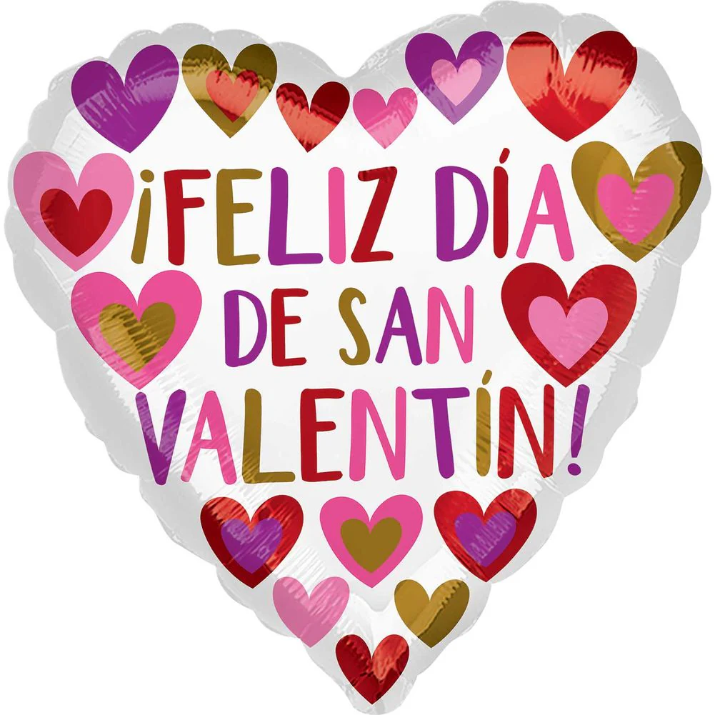28" Feliz Dia San Valentin Foil Balloon (1ct)