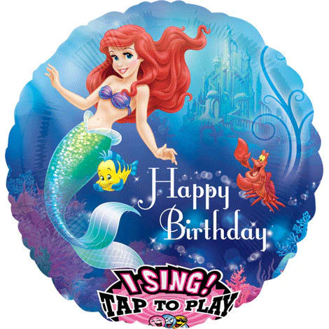 28" Little Mermaid Birthday Sing-a-tune