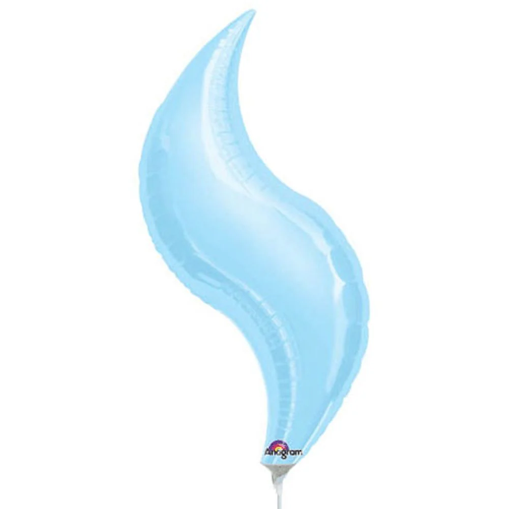 28" Pastel Blue Curve
