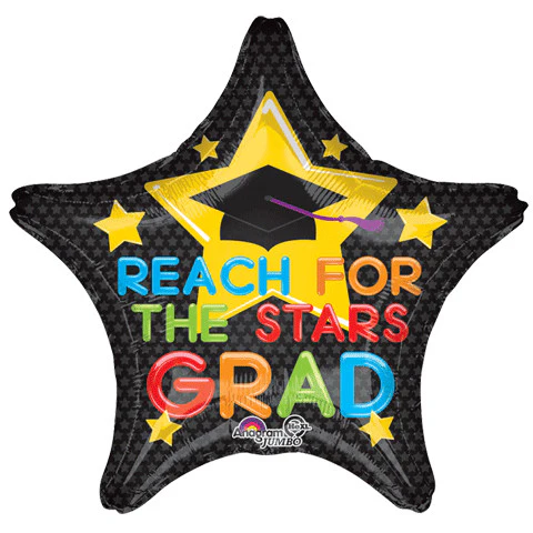 28" REACH FOR THE STARS GRAD HX