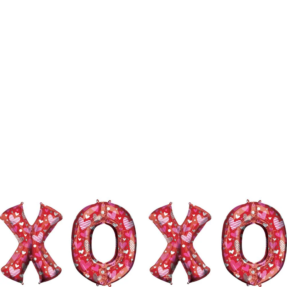 28" Xoxo Letter Bunch Foil Balloon (1ct)