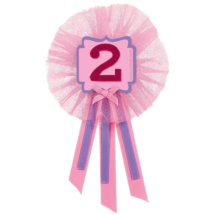 2nd Birthday Girl 5" Award Ribbon