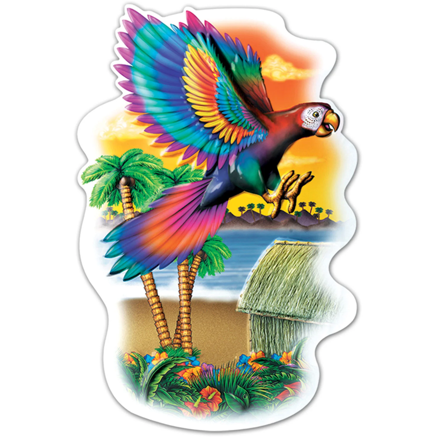 3-D Parrot , 18" (1ct)