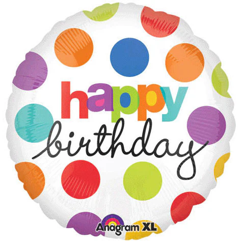 32" Polka Dot Birthday