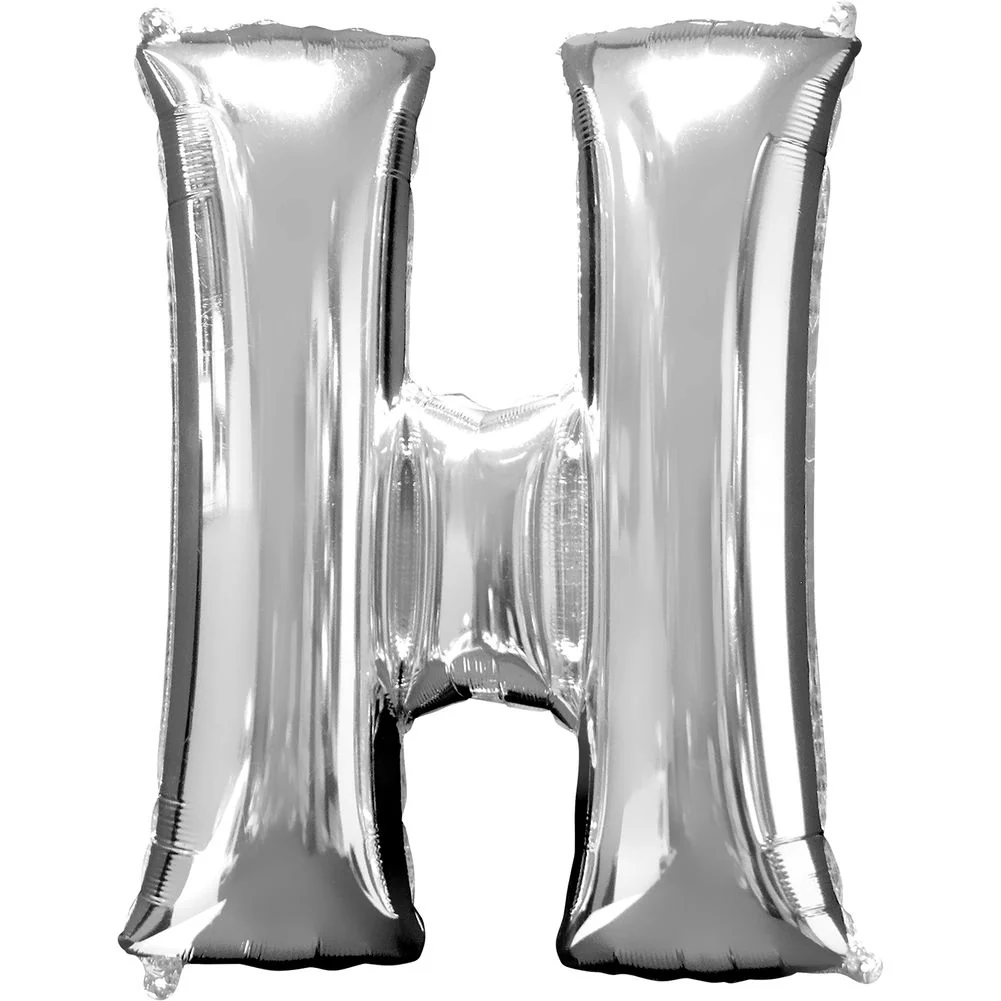 34" LETTER H SILVER