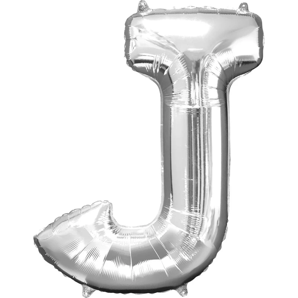 34" LETTER J SILVER