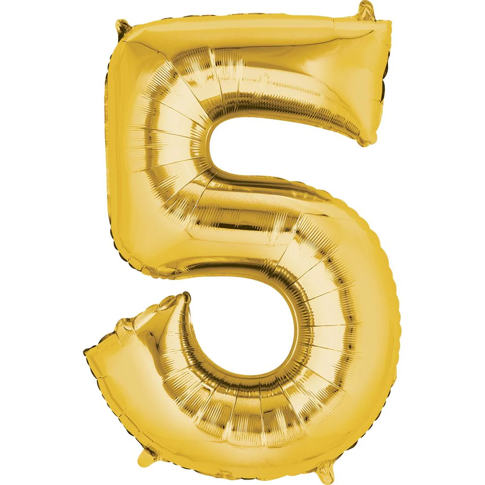 34" NUMBER 5 GOLD