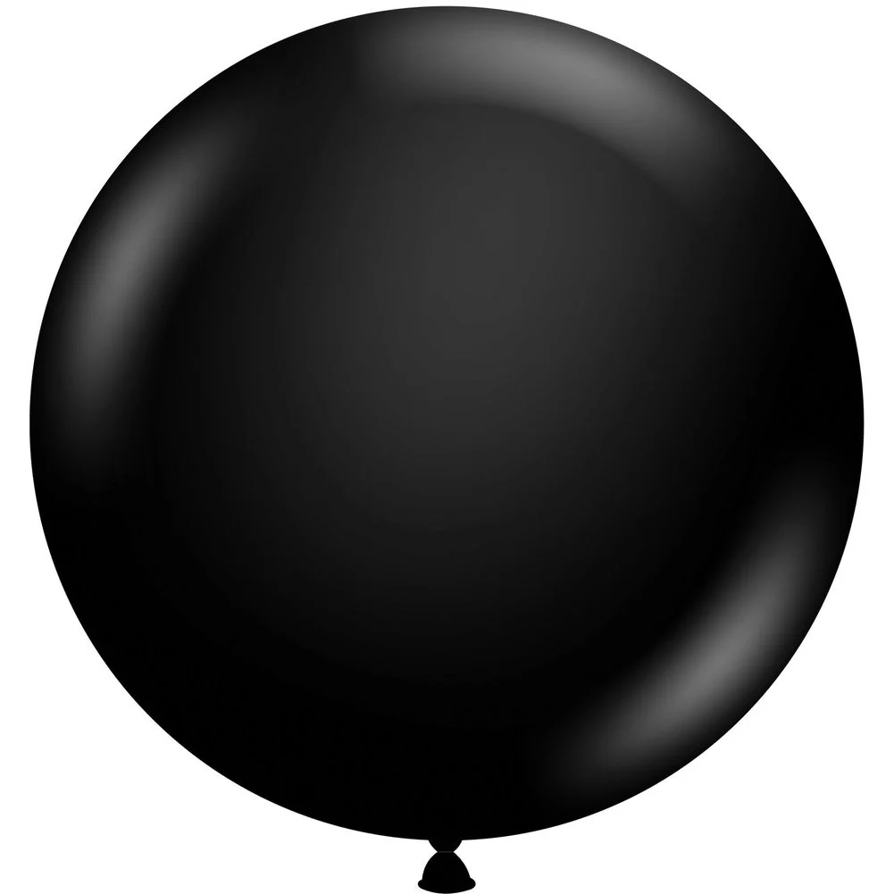 Tuftex 36" Black Standard Latex Balloons (10ct)