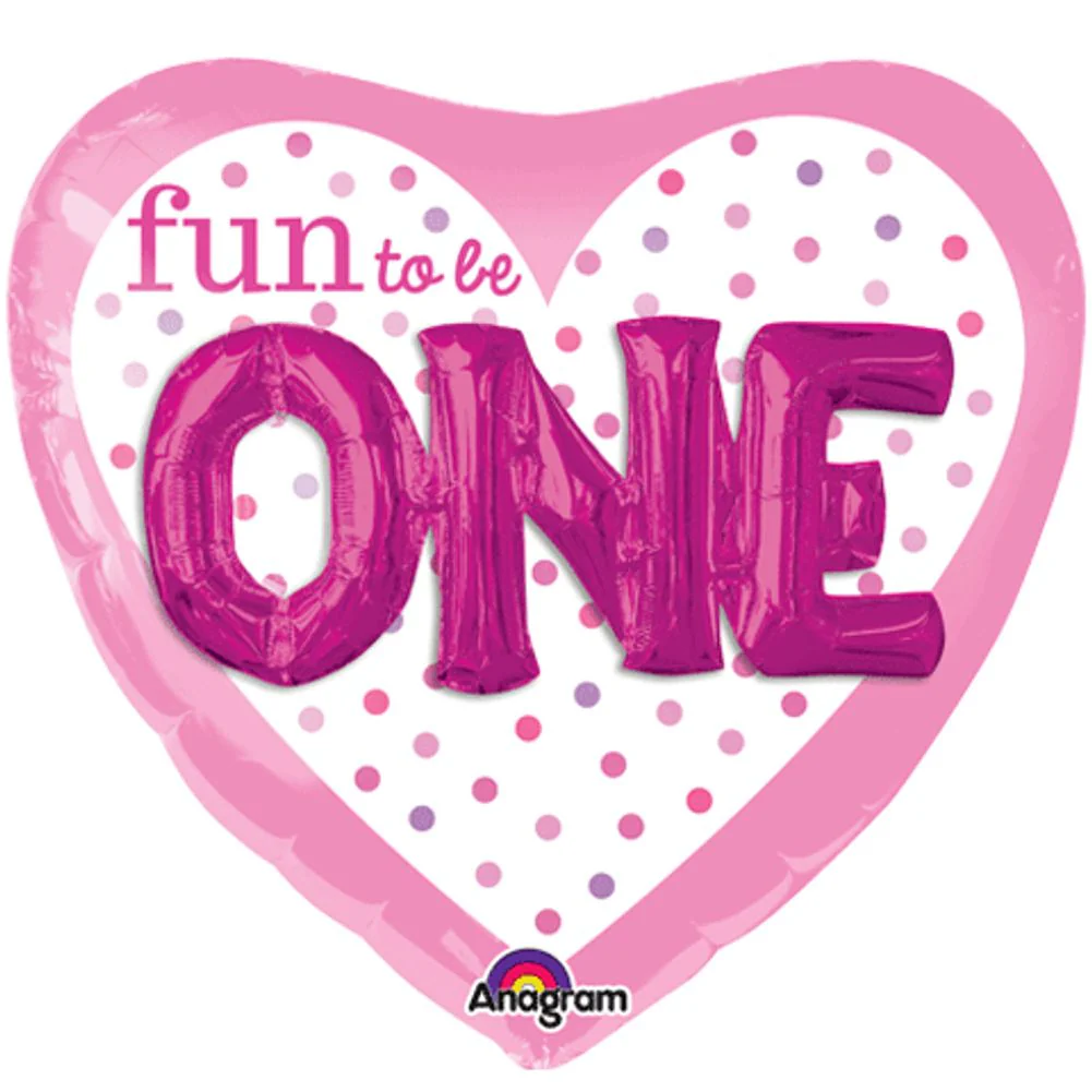 36" FUN TO BE O-N-E GIRL MULTI-BALLOON