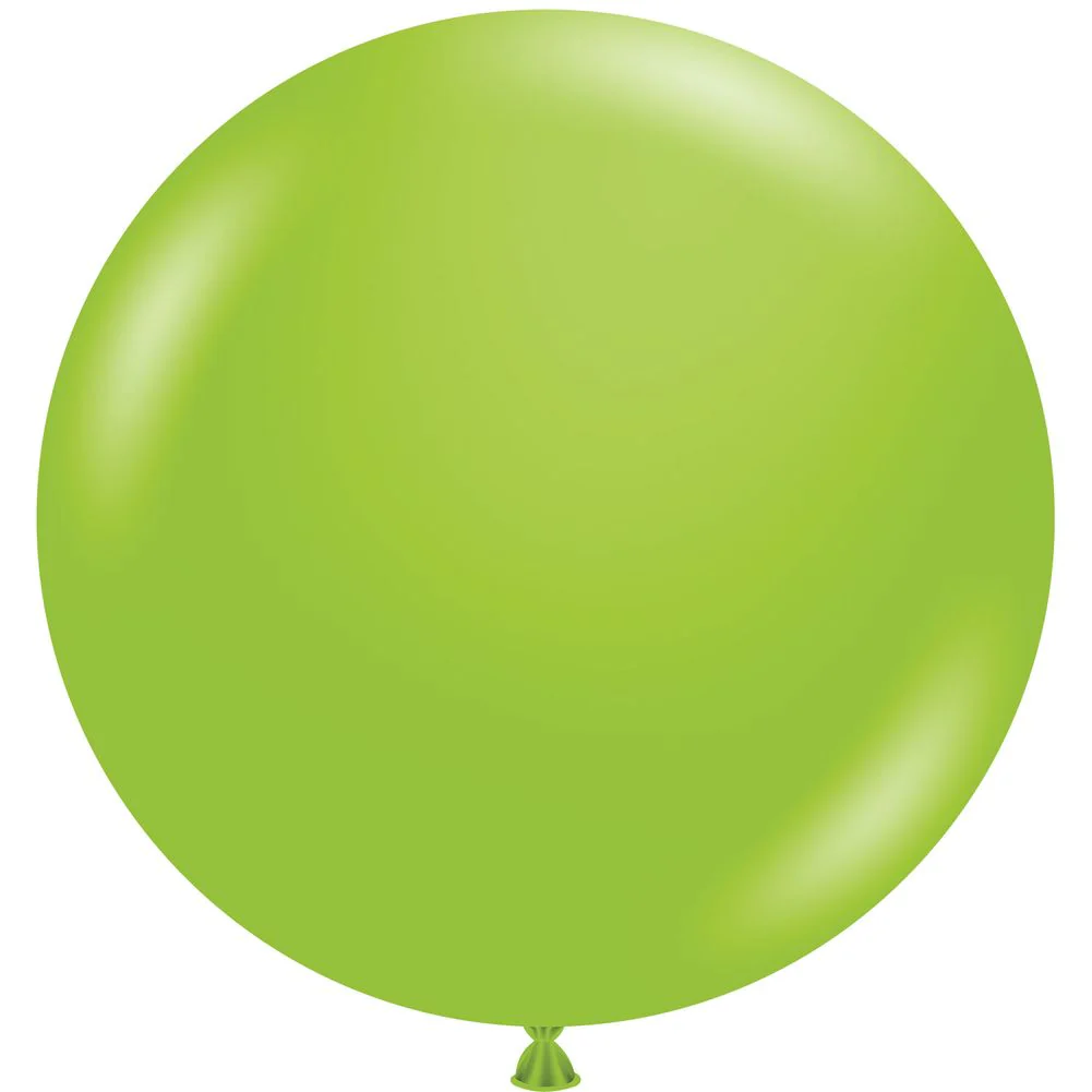 Tuftex 36" Lime Green Pastel Latex Balloons (10ct)