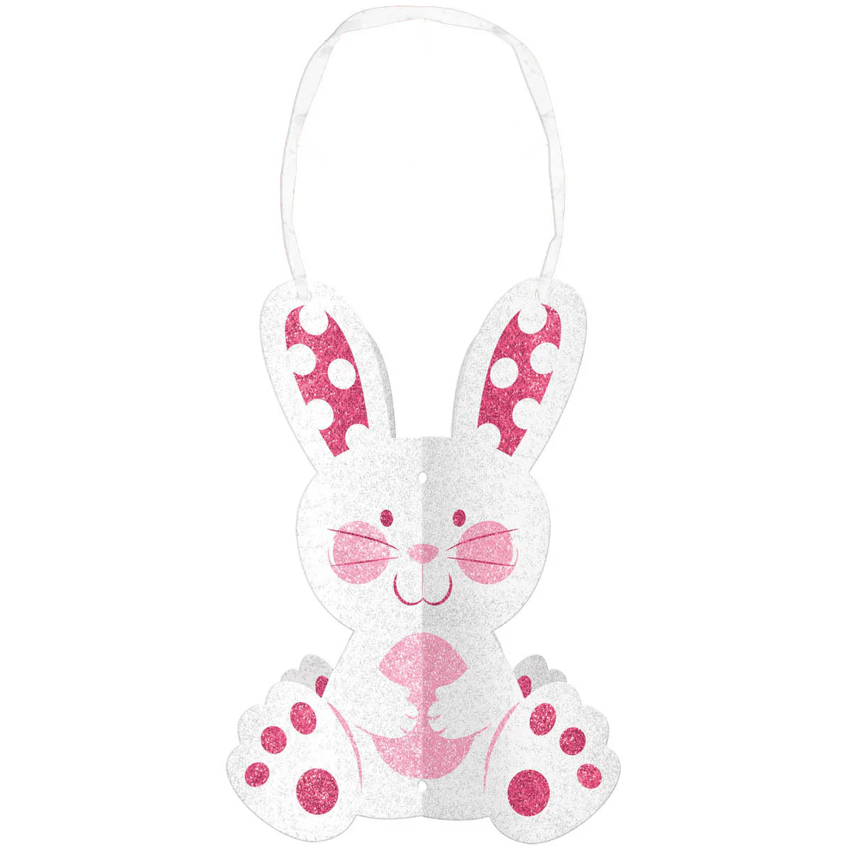 3D Glitter Bunny Decoration