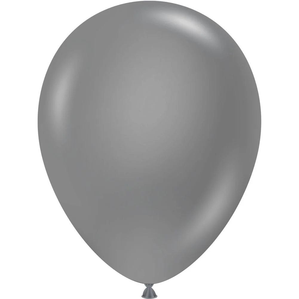 Tuftex 5" Metallic Silver Latex Balloons (50ct)