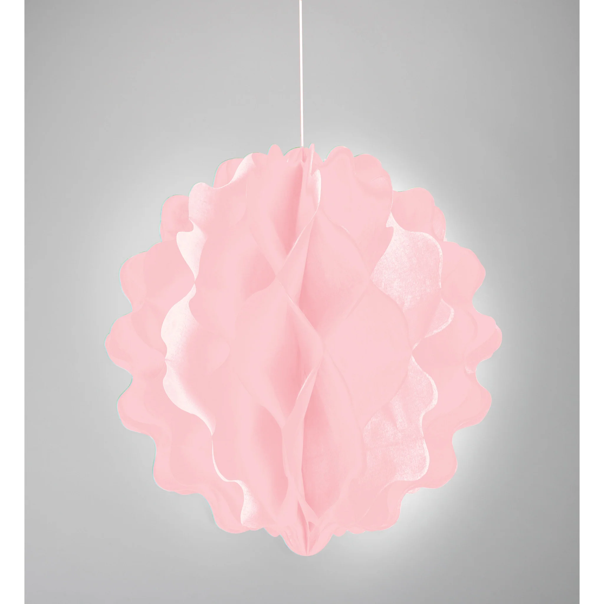 8'' Light Pink Honeycomb Tissue Ball