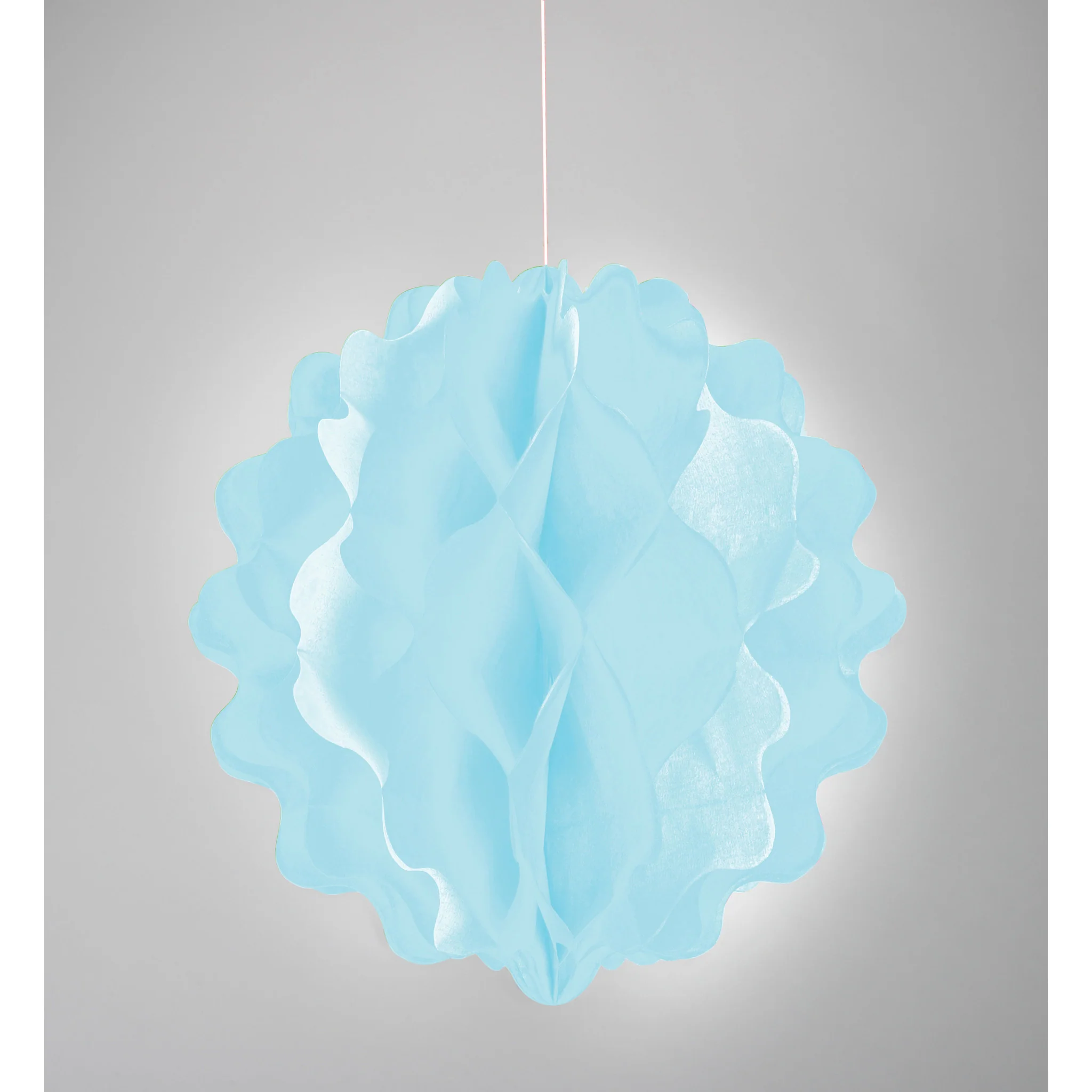 8'' Pastel Blue Honeycomb Tissue Ball