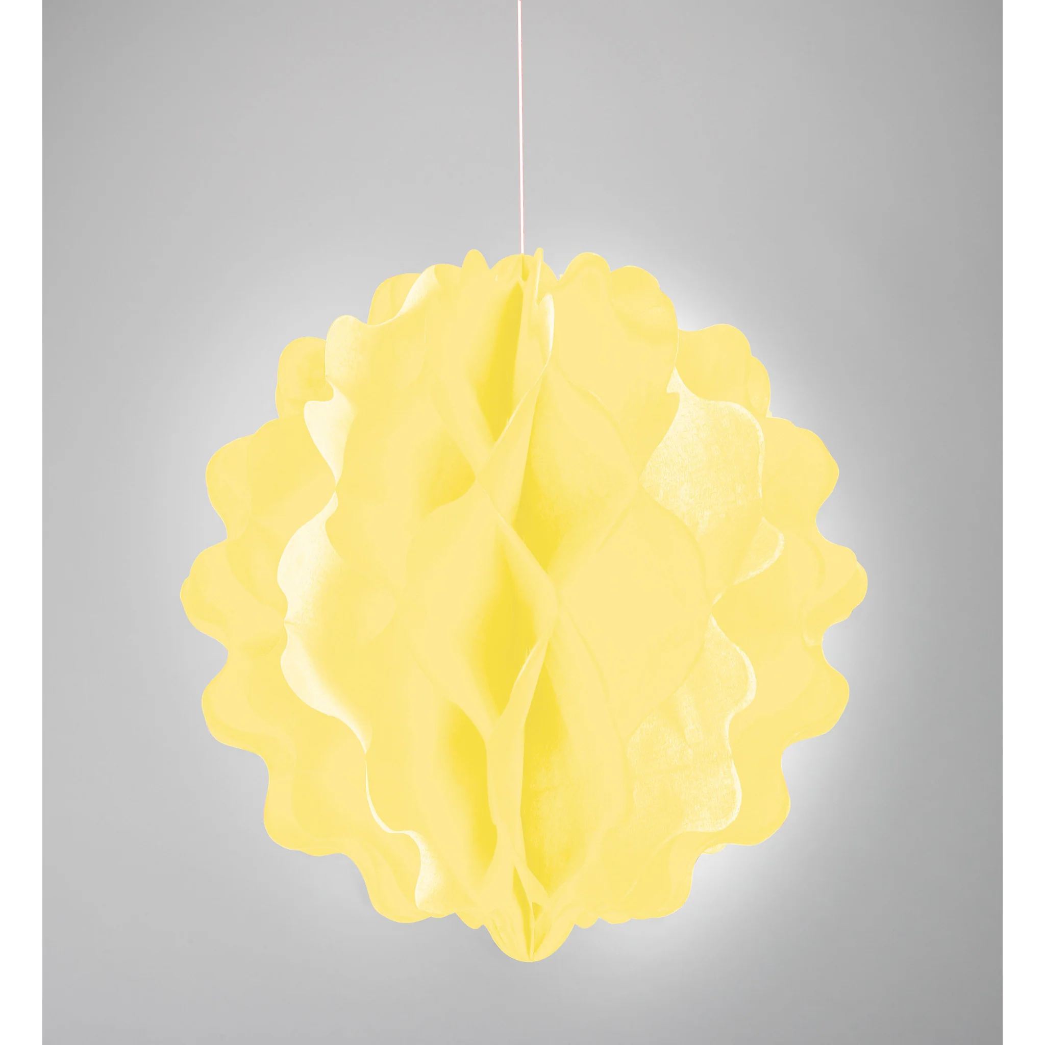 8'' Yellow Honeycomb Tissue Ball