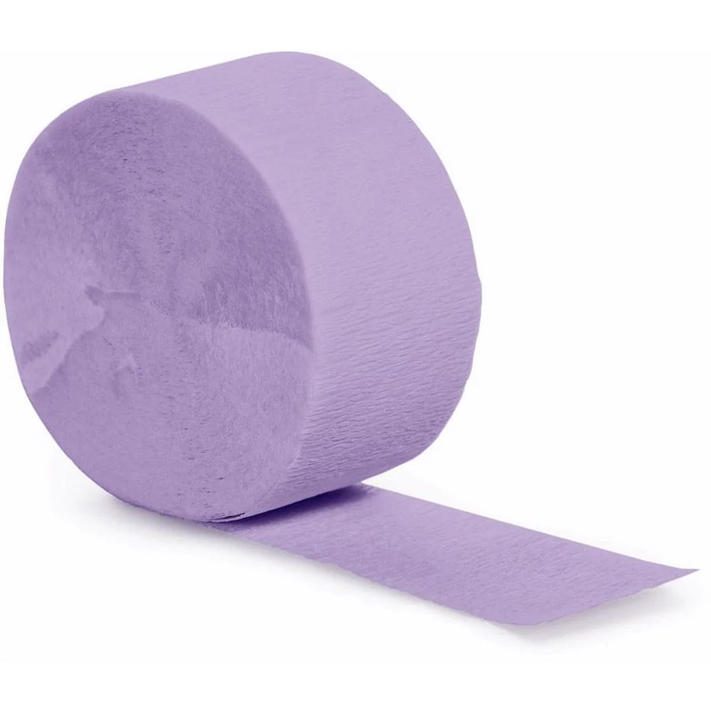 81' Luscious Lavender Crepe Streamer