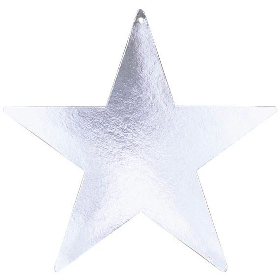 9" Iridescent Foil Star Cutout