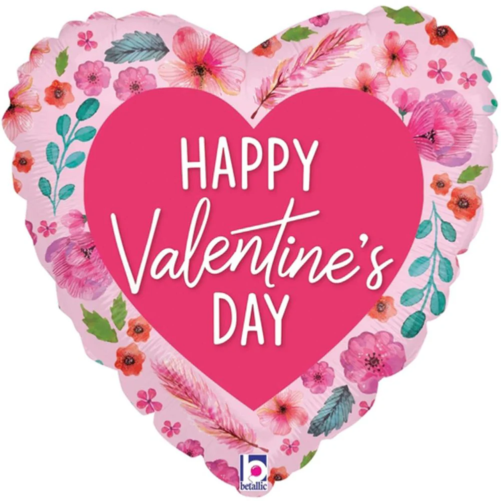 9" Watercolor Valentine Mini Foil Balloon (1ct)